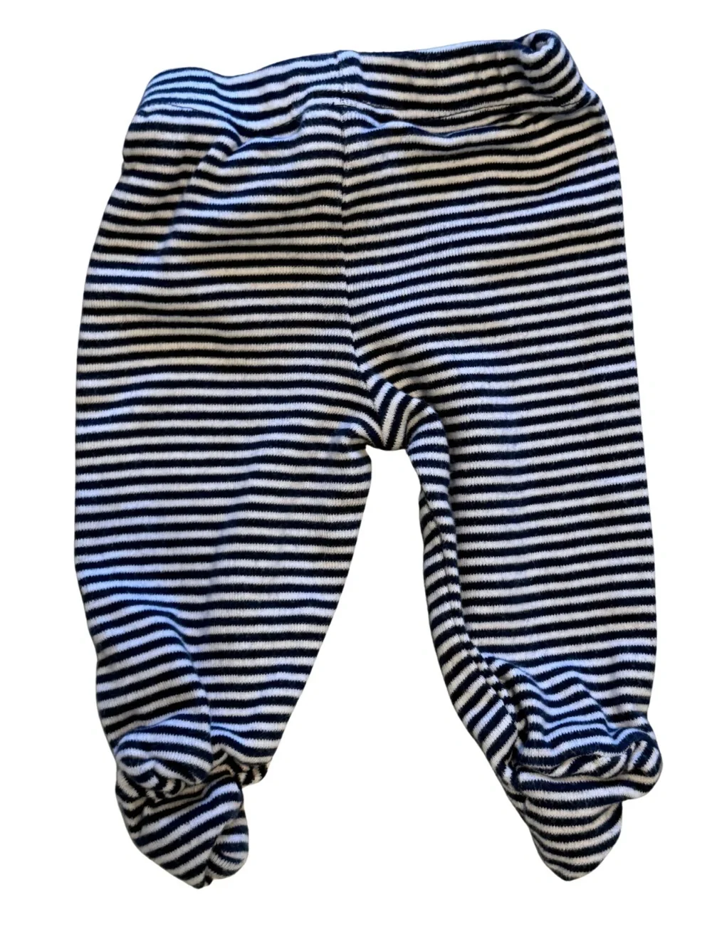 Carter's Striped Footed One-Piece Pants - Navy & Gray